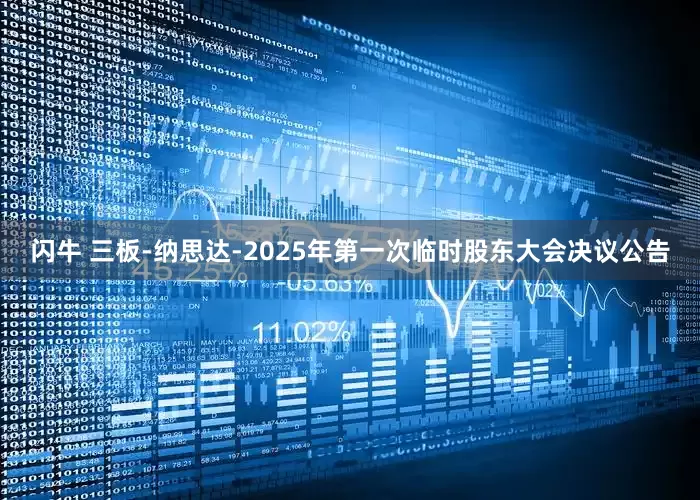 闪牛 三板-纳思达-2025年第一次临时股东大会决议公告